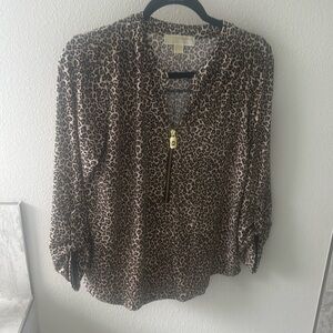 Michael Kors Leopard Blouse